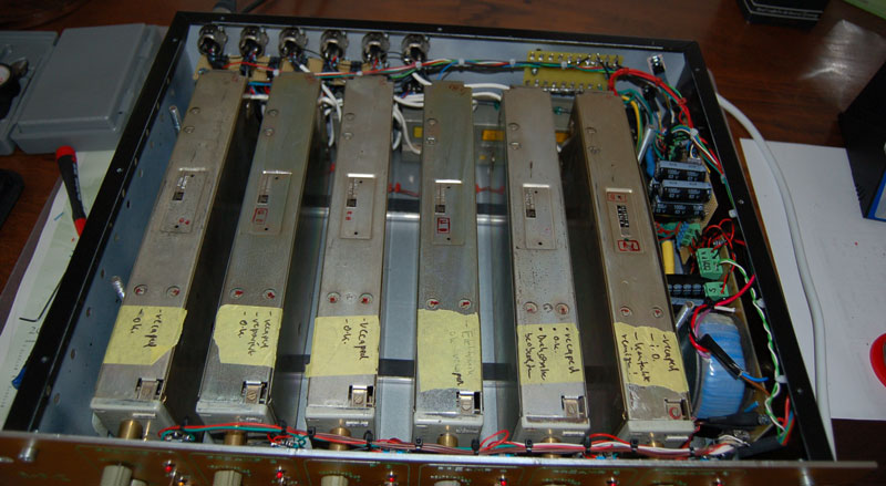 Blick auf die eingebauten Module