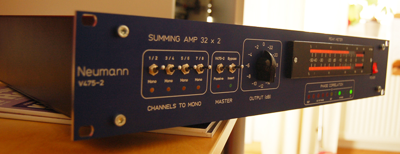 Der fertig aufgebaute Summierer von vorn