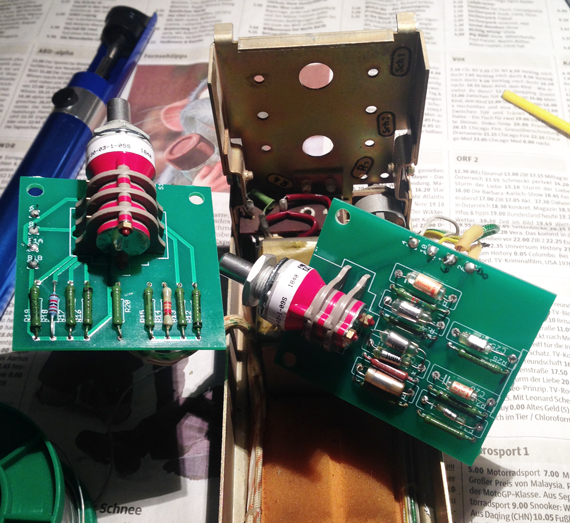 Vorderansicht des fertigen Racks